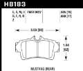 Picture of Hawk 01 Ford Mustang Bullit - 94-99 & 01 & 03-04 Mustang Cobra Blue 9012 Race Rear Brake Pads