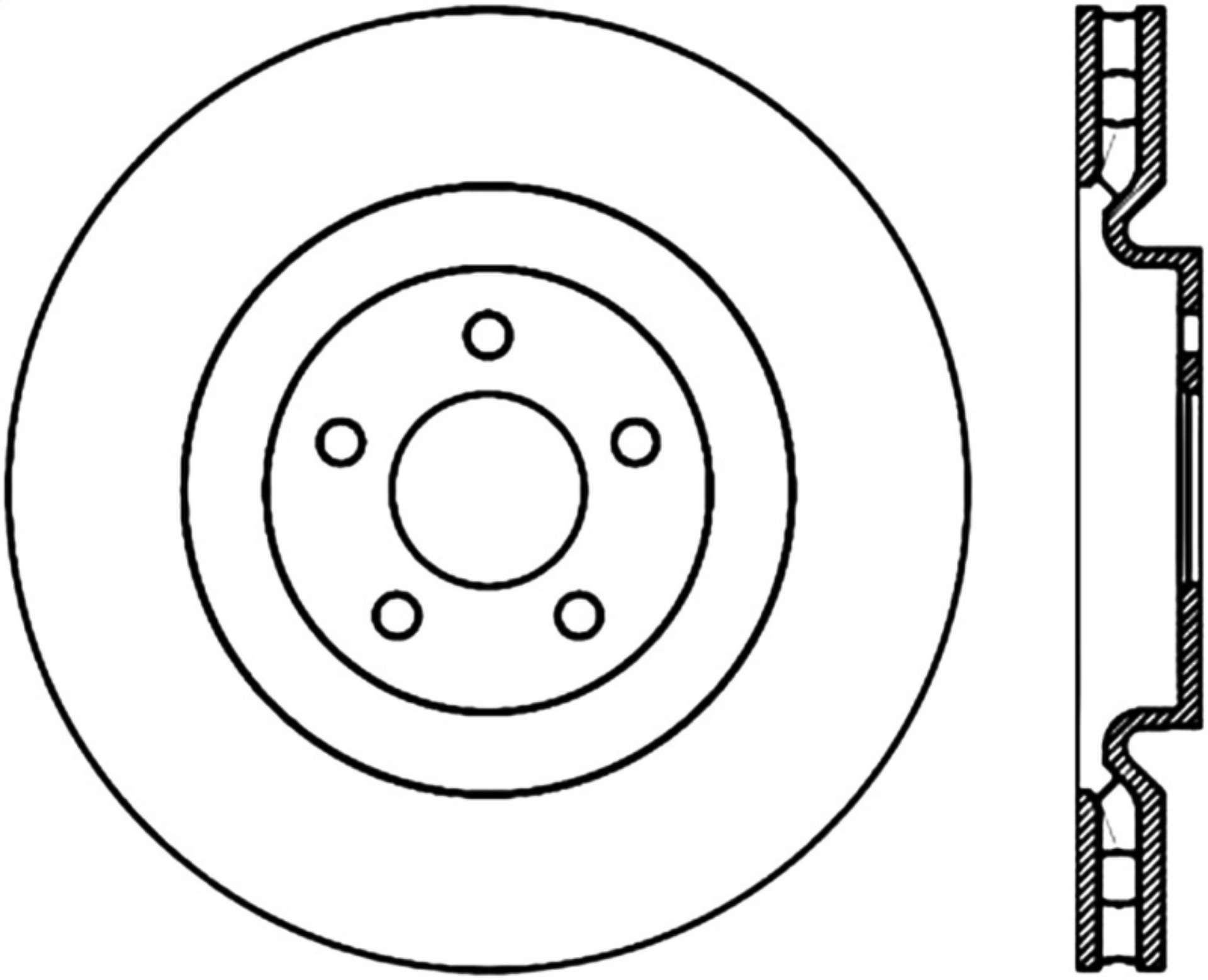 Picture of StopTech 07-13 Mustang Shelby - 11-13 Mustang GT Front Left Slotted & Drilled CRYO-STOP Brake Rotor