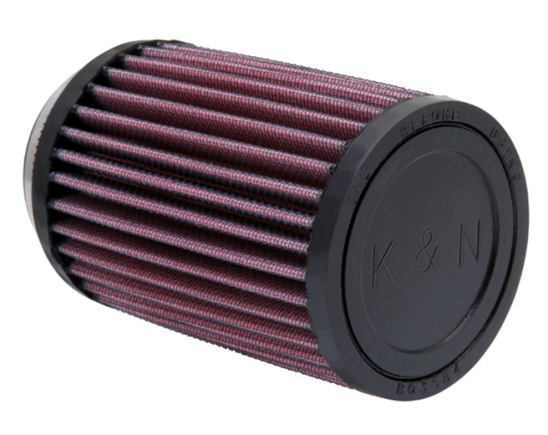 Picture of K&N Universal Rubber Filter 2-438in Flange ID x 3-5in OD x 5in Height for 97-98 Yamaha TDM850