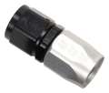 Picture of Russell Performance -6 AN Black-Silver Straight Full Flow Hose End