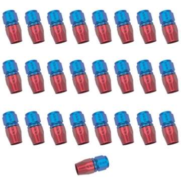 Picture of Russell Performance -6 AN Red-Blue Straight Full Flow Hose End 25 pcs