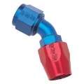 Picture of Russell Performance -4 AN Red-Blue 45 Degree Full Flow Hose End