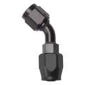 Picture of Russell Performance -6 AN Black 45 Degree Full Flow Hose End