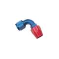 Picture of Russell Performance -4 AN Red-Blue 90 Degree Full Flow Hose End