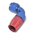 Picture of Russell Performance -4 AN Red-Blue 90 Degree Full Flow Hose End