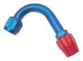 Picture of Russell Performance -8 AN Red-Blue 120 Degree Full Flow Hose End 1-1-4in Centerline Radius