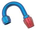 Picture of Russell Performance -8 AN Red-Blue 180 Degree Full Flow Hose End 1-1-4in Centerline Radius