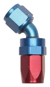 Picture of Russell Performance -12 AN Red-Blue 45 Degree Full Flow Swivel Hose End