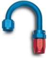 Picture of Russell Performance -8 AN Red-Blue 180 Degree Full Flow Swivel Hose End With 1-1-4in Radius