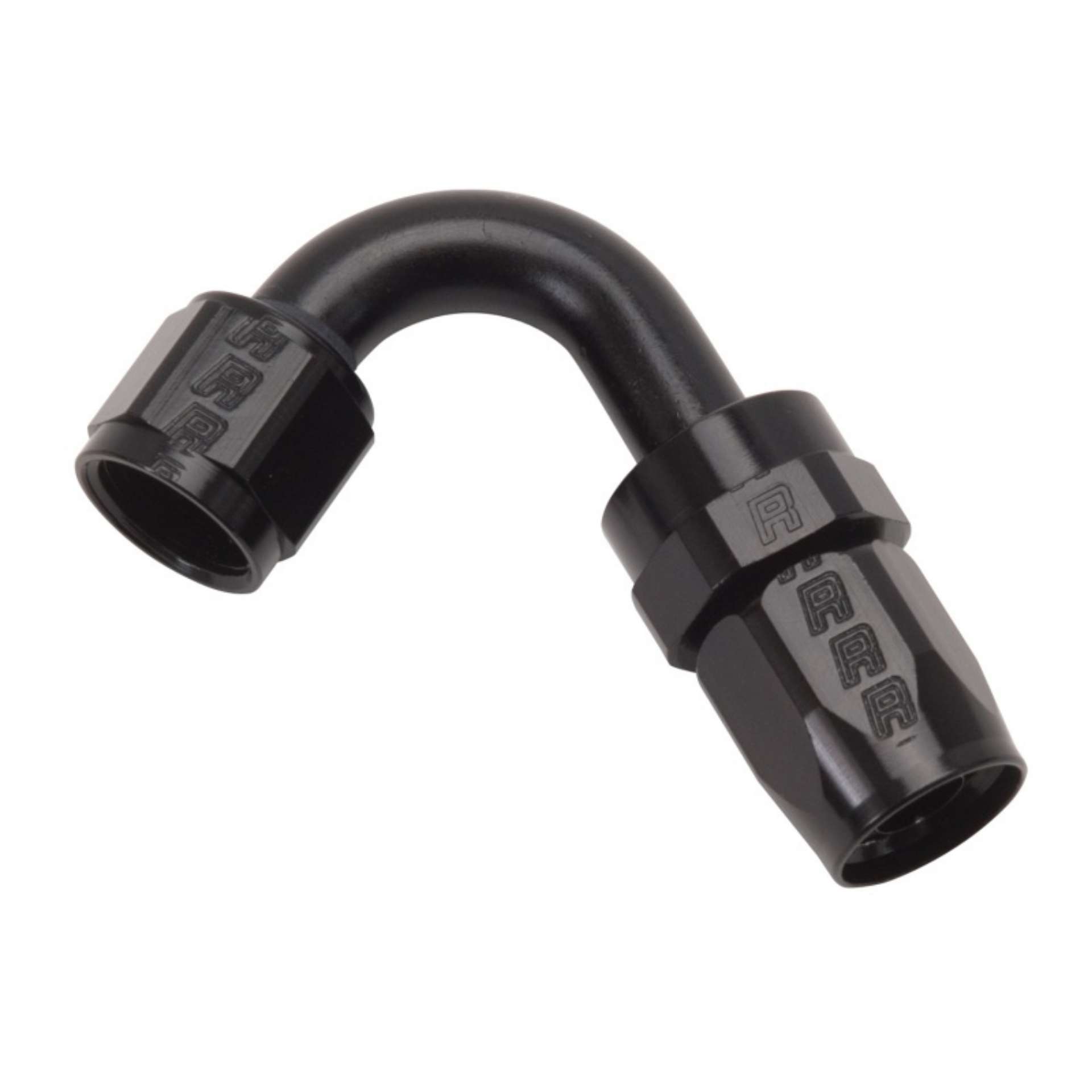 Picture of Russell Performance -8 AN Black 120 Degree Full Flow Swivel Hose End