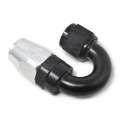 Picture of Russell Performance -6 AN Black-Silver 180 Degree Tight Radius Full Flow Swivel Hose End