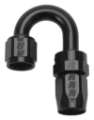 Picture of Russell Performance -6 AN Black 180 Degree Full Flow Swivel Hose End