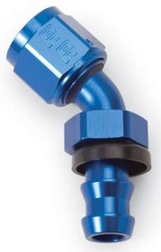 Picture of Russell Performance -4 AN Twist-Lok 45 Degree Hose End Blue