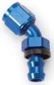 Picture of Russell Performance -6 AN Twist-Lok 45 Degree Hose End Blue