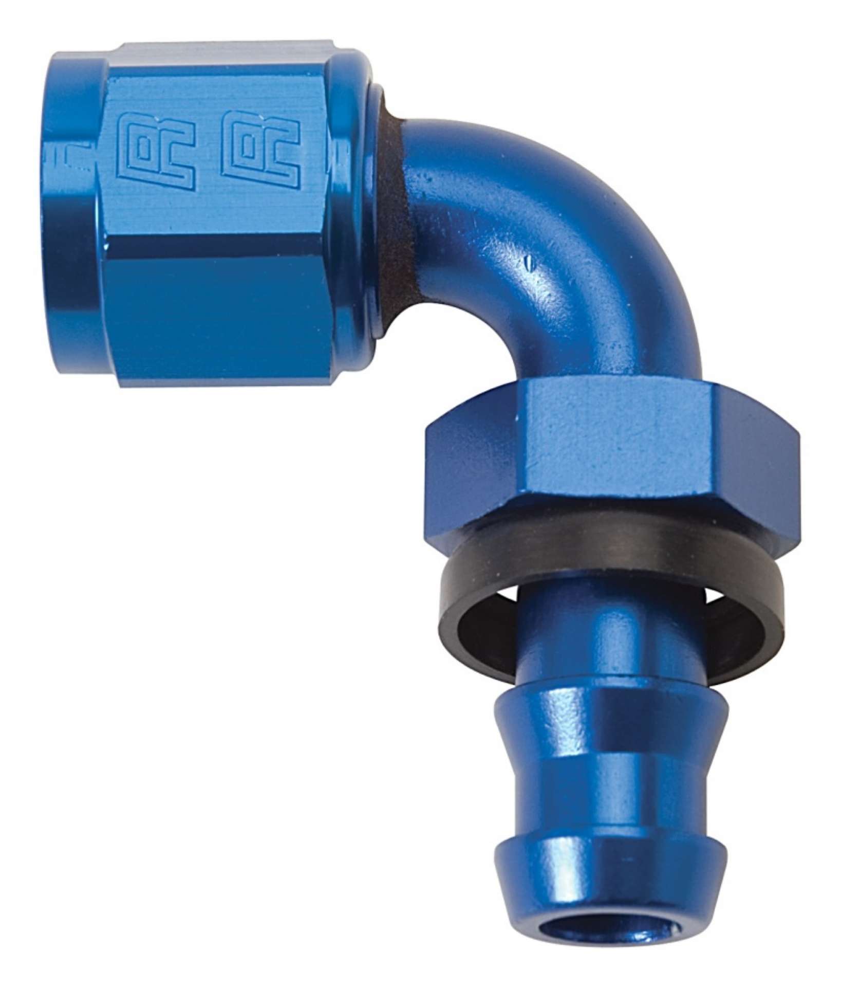 Picture of Russell Performance -4 AN Twist-Lok 90 Degree Hose End Blue