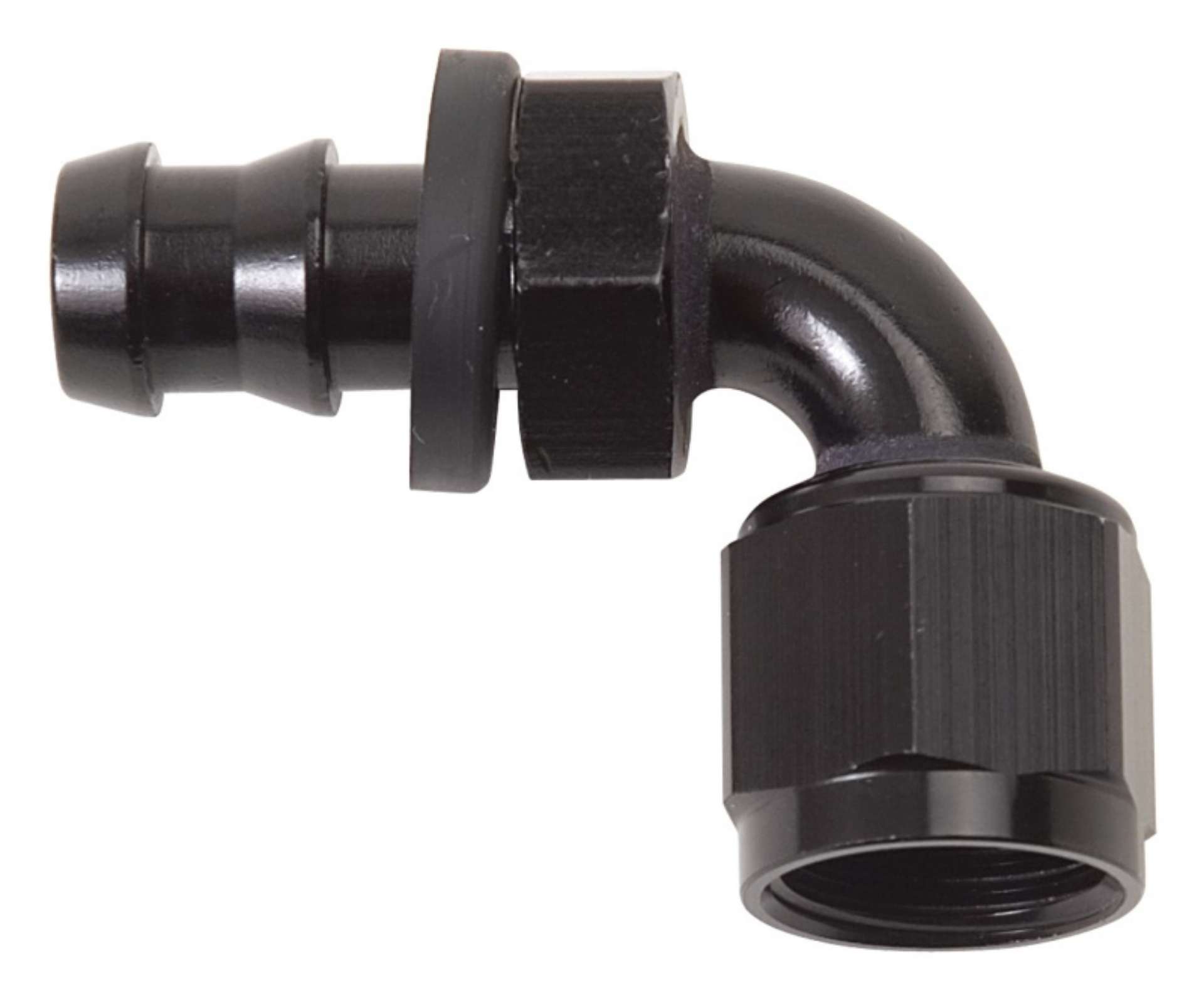 Picture of Russell Performance -8 AN Twist-Lok 90 Degree Hose End Black