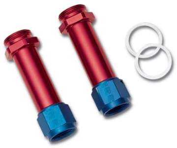 Picture of Russell Performance -8 AN Carb Inlet Fittings 2 pcs- Red-Blue