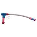 Picture of Russell Performance -6 AN to 3-8in Female NPT ProFlex Holley 4150 Dual Inlet Carb Kit Red-Blue