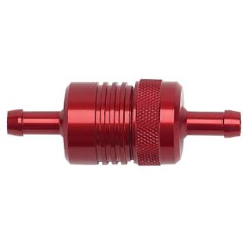 Picture of Russell Performance Red Street Fuel Filter 3in Length 1-1-8in diameter 5-16in inlet-outlet