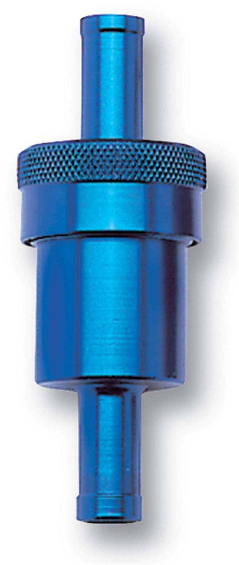 Picture of Russell Performance Blue Street Fuel Filter 3in Length 1-1-8in diameter 5-16in inlet-outlet