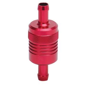 Picture of Russell Performance Red Street Fuel Filter 3in Length 1-1-8in diameter 3-8in inlet-outlet