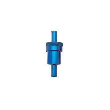 Picture of Russell Performance Blue Street Fuel Filter 3in Length 1-1-8in diameter 3-8in inlet-outlet