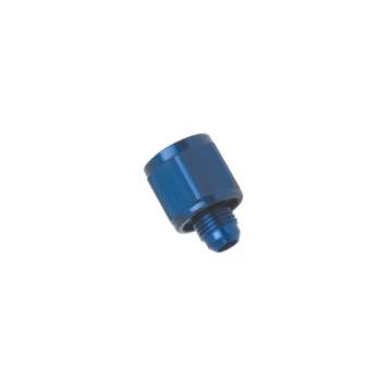 Picture of Russell Performance BLUE ANODIZED -6 TUBE COUPLING NUT W- FLARED REDUCER TO -4 AN MALE