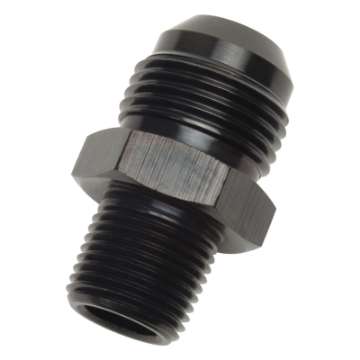 Picture of Russell Performance -8 AN 1-4in NPT Straight Black Flare to Pipe Adapter