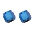 Picture of Russell Performance -6 AN Tube Nuts 3-8in dia- Blue 2 pcs