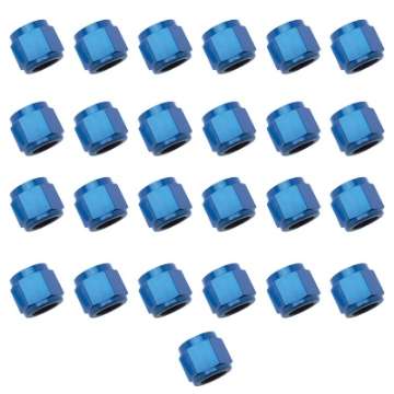 Picture of Russell Performance -6 AN Tube Nuts 3-8in dia- Blue 25 pcs