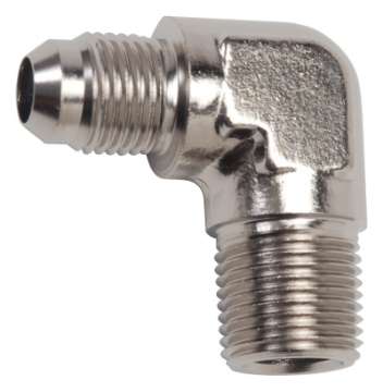 Picture of Russell Performance -4 AN to 1-8in NPT 90 Degree Flare to Pipe Adapter Endura