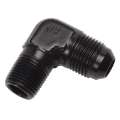 Picture of Russell Performance -6 AN to 1-4in NPT 90 Degree Flare to Pipe Adapter Black