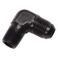 Picture of Russell Performance -6 AN to 3-8in NPT 90 Degree Flare to Pipe Adapter Black