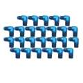 Picture of Russell Performance -6 AN to 3-8in NPT 90 Degree Flare to Pipe Adapter Blue 25 pcs