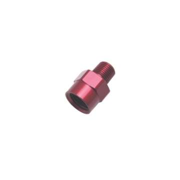 Picture of Russell Performance 1-8in Male to 1-4in Female Pipe Bushing Reducer Red