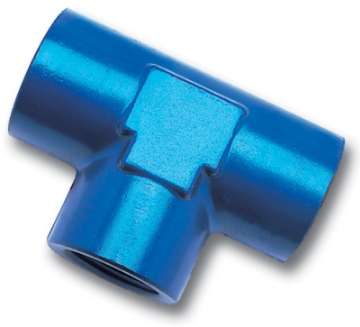 Picture of Russell Performance 1-4in Female Pipe Tee Fitting Blue