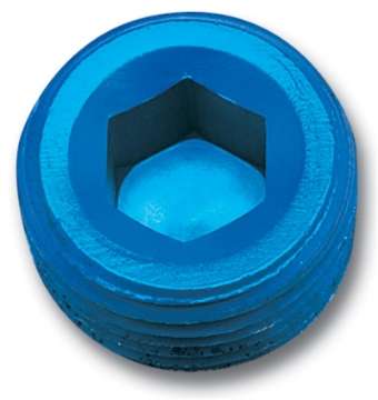 Picture of Russell Performance 1-4in Allen Socket Pipe Plug Blue