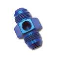 Picture of Russell Performance -6 AN Fuel Union Pressure Adapter Blue