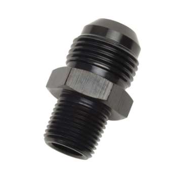 Picture of Russell Performance -10 AN to 3-8in NPT Straight Flare to Pipe Black