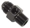 Picture of Russell Performance -6 AN Flare to 3-8in Pipe Pressure Adapter Black