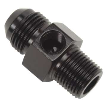 Picture of Russell Performance -6 AN Flare to 3-8in Pipe Pressure Adapter Black