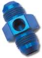 Picture of Russell Performance -8 AN Flare to 3-8in Pipe Pressure Adapter Blue