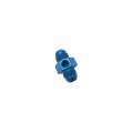 Picture of Russell Performance -8 AN Flare to 3-8in Pipe Pressure Adapter Blue