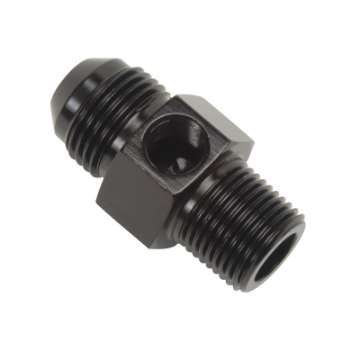 Picture of Russell Performance -6 AN Flare to 3-8in Pipe Pressure Adapter Black