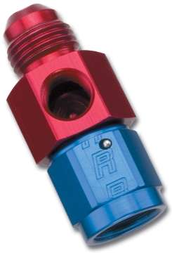 Picture of Russell Performance -10 AN Fuel Pressure Take off Red-Blue