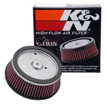 Picture of K&N Round Tapered 6-25in Base OD x 5-5in Top OD x 2-125in H Replacement Filter for Harley Davidson