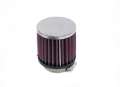 Picture of K&N Universal Chrome Filter-Round Straight 2-125in Flg ID x 3in OD x 3in H