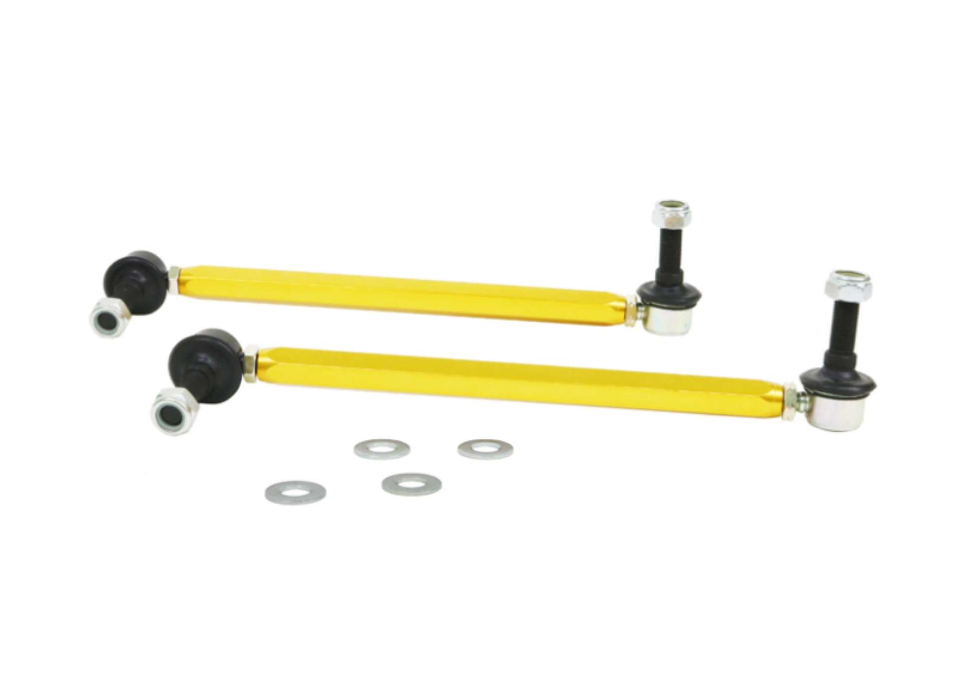 Picture of Whiteline 18-19 Kia Stinger Front Sway Bar Link Assembly Heavy Duty Adjustable Steel Ball