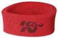 Picture of K&N Universal Airforce PreCleaner Air Filter Foam Wrap - Round Straight - Red