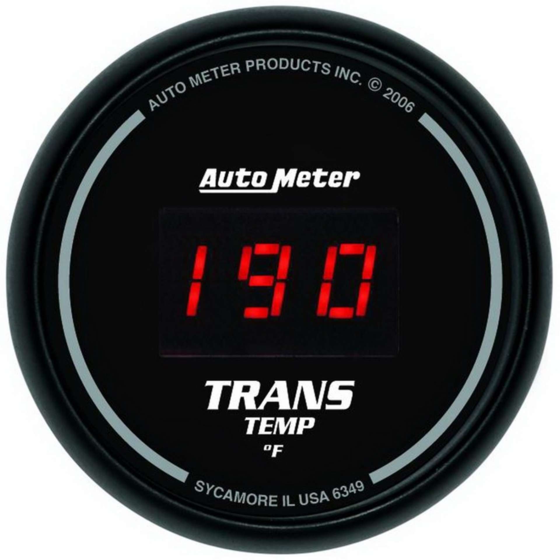 Picture of Autometer Z Series 52mm Black Digital 0-300 Deg F Transmission Temperature Gauge